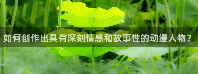 58动漫在线观看：如何创作出具有深刻情感和故事性的动漫人物？